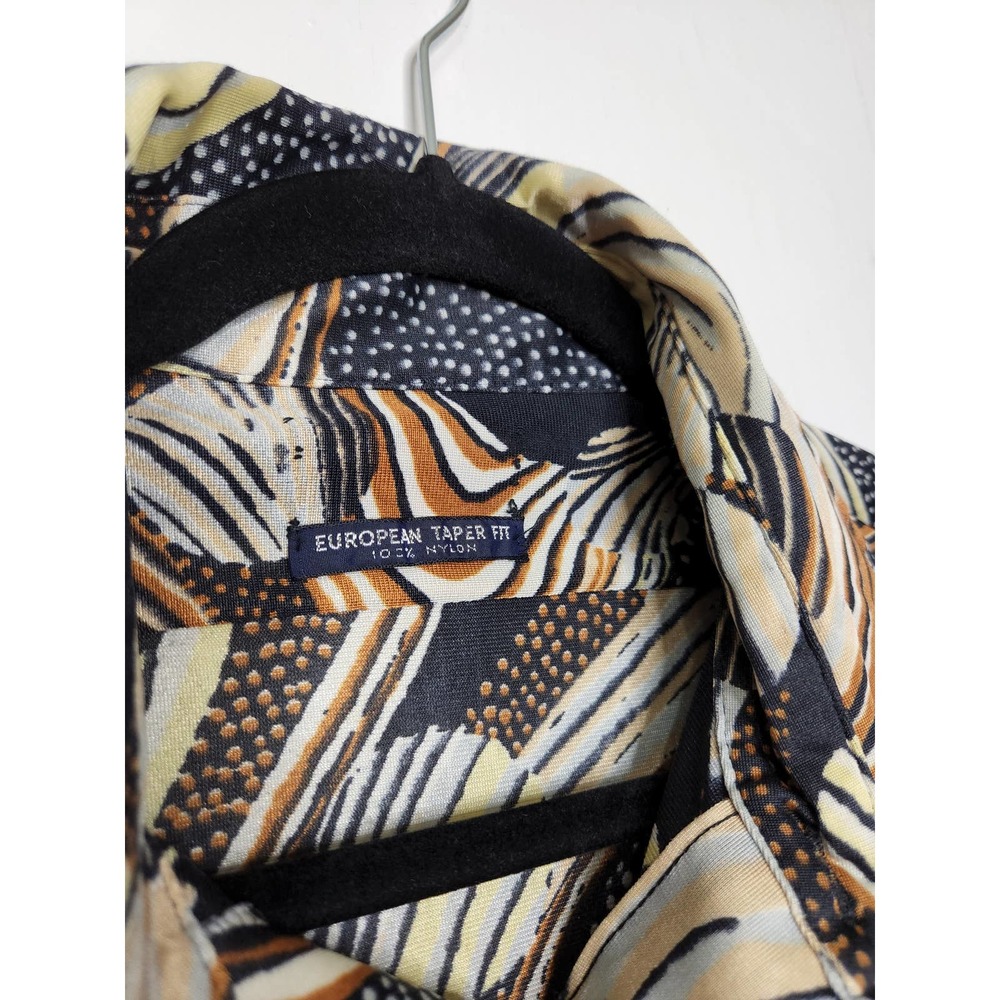 Vintage 70s Groovy Hippie Rockabilly Art Abstract All Over Rare Earth Button - Picture 7 of 7